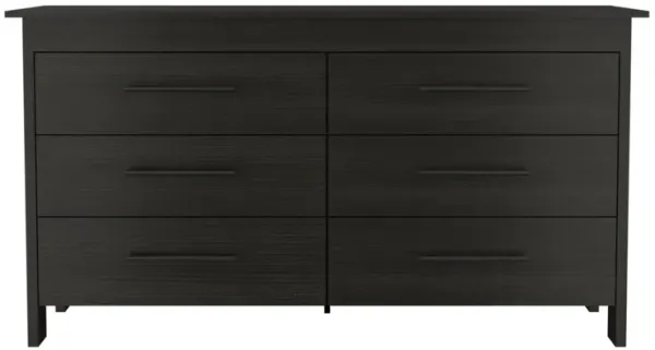 Southington 6-Drawer Rectangle Dresser Black Wengue