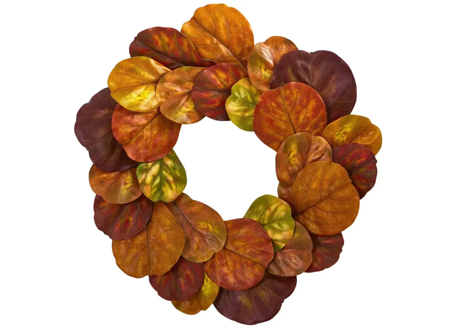 Hivvago 29" Fiddle Leaf Artificial Wreath