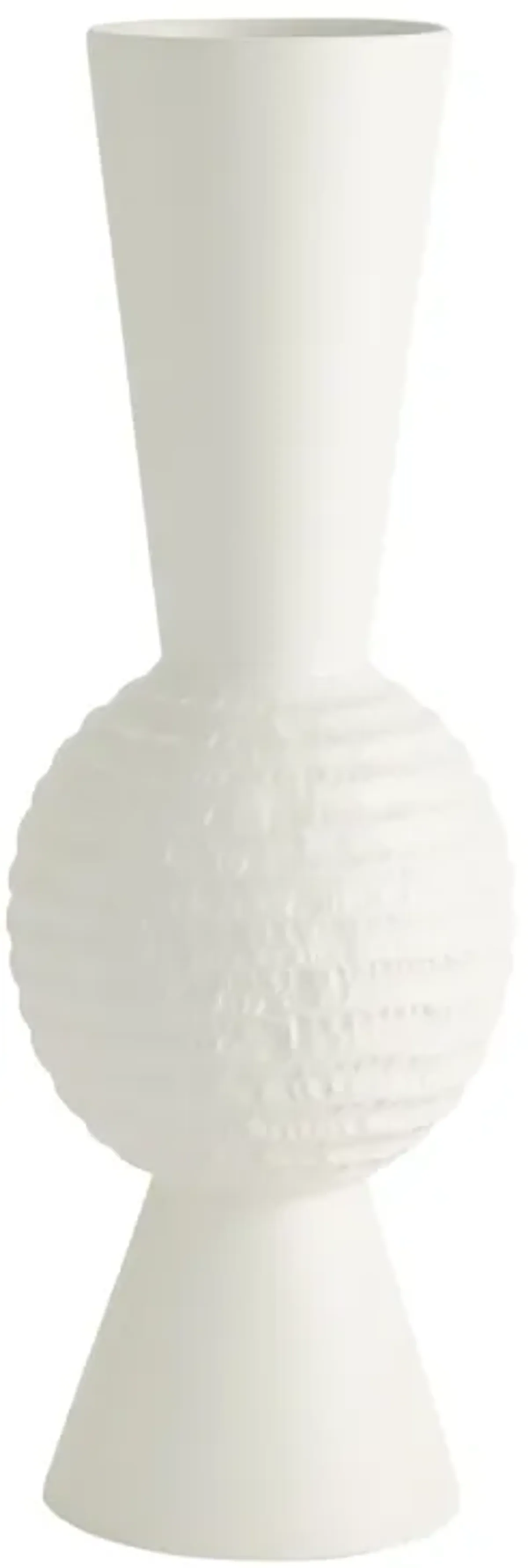 Low Chiseled Orb Vase