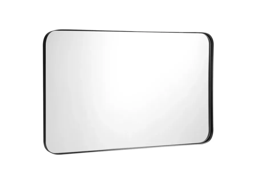 Metal Frame Wall-Mounted Rectangle Mirror