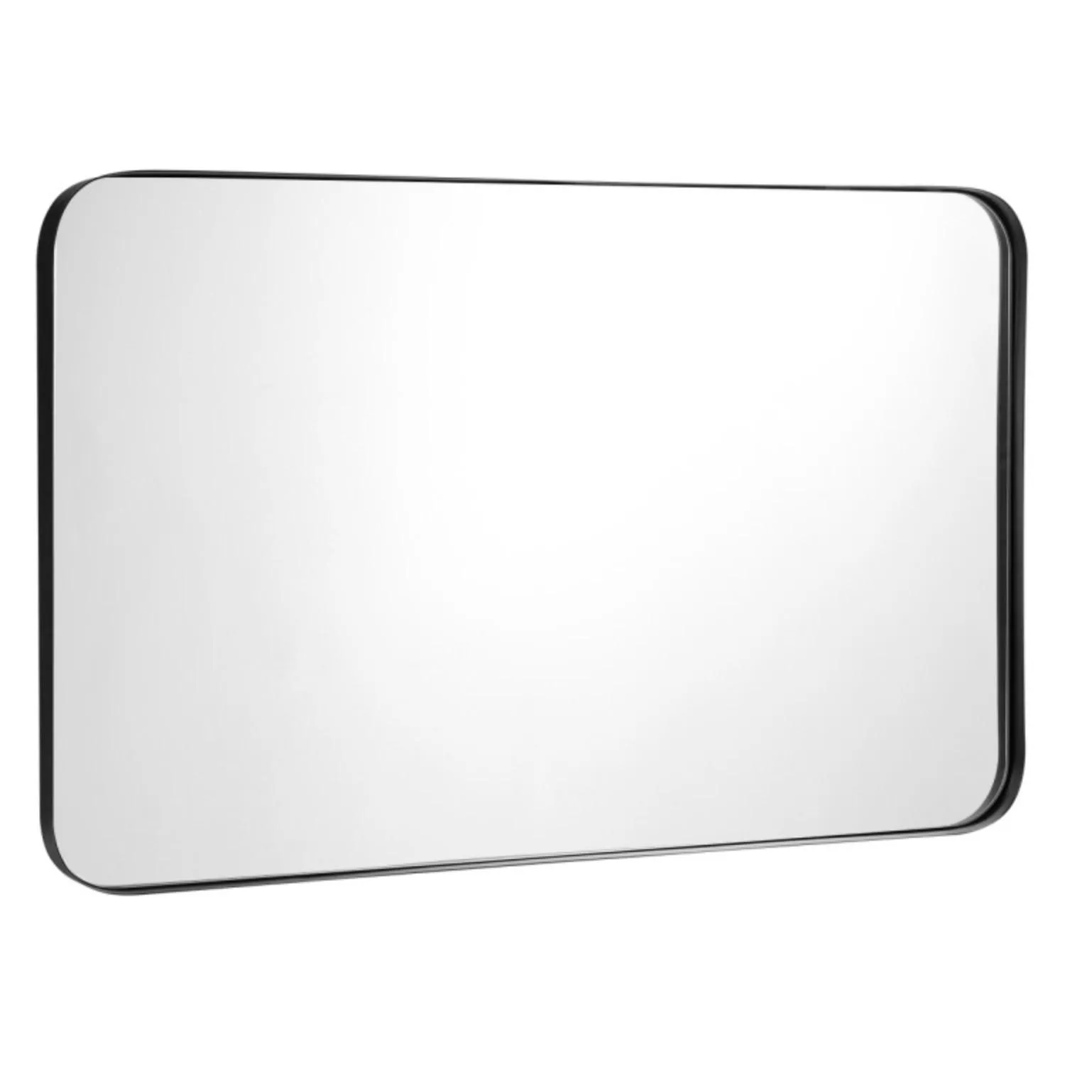 Metal Frame Wall-Mounted Rectangle Mirror