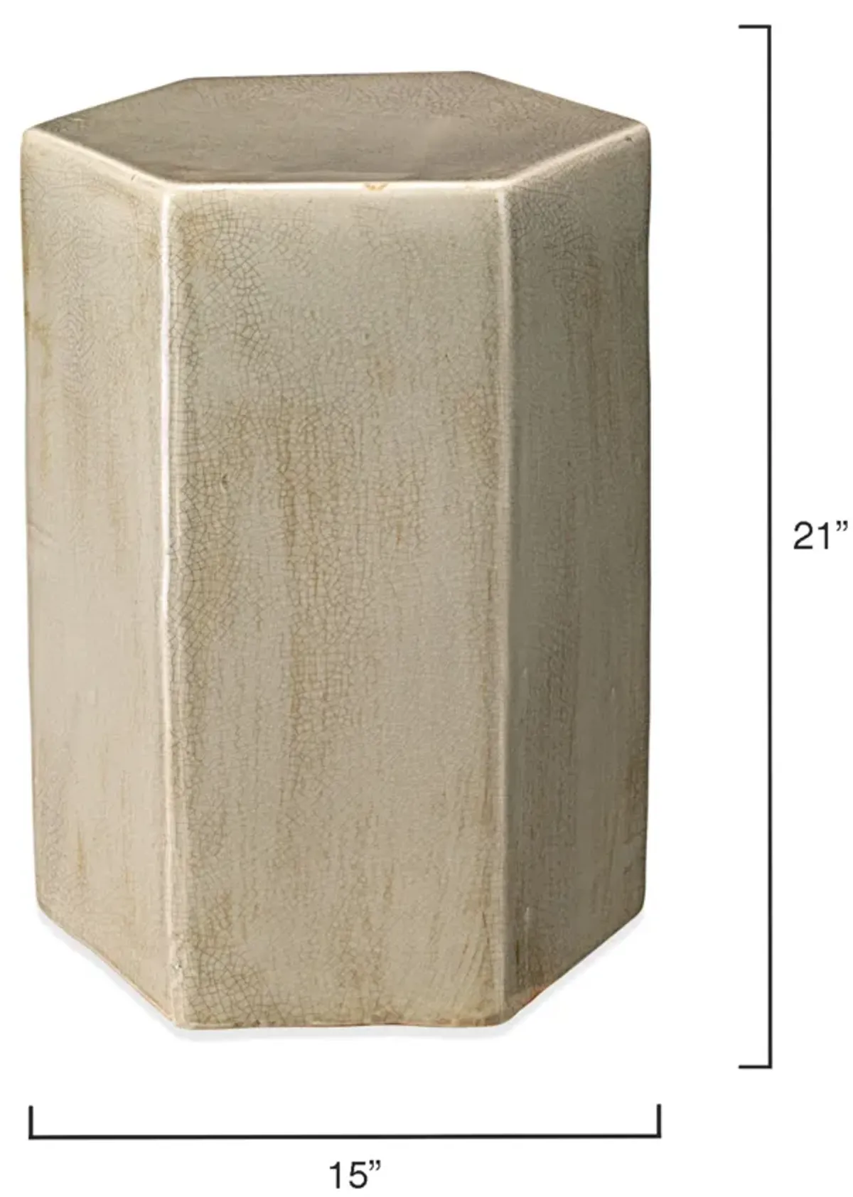 Porto Ceramic Indoor/Outdoor Side Table-Large, Pistachio