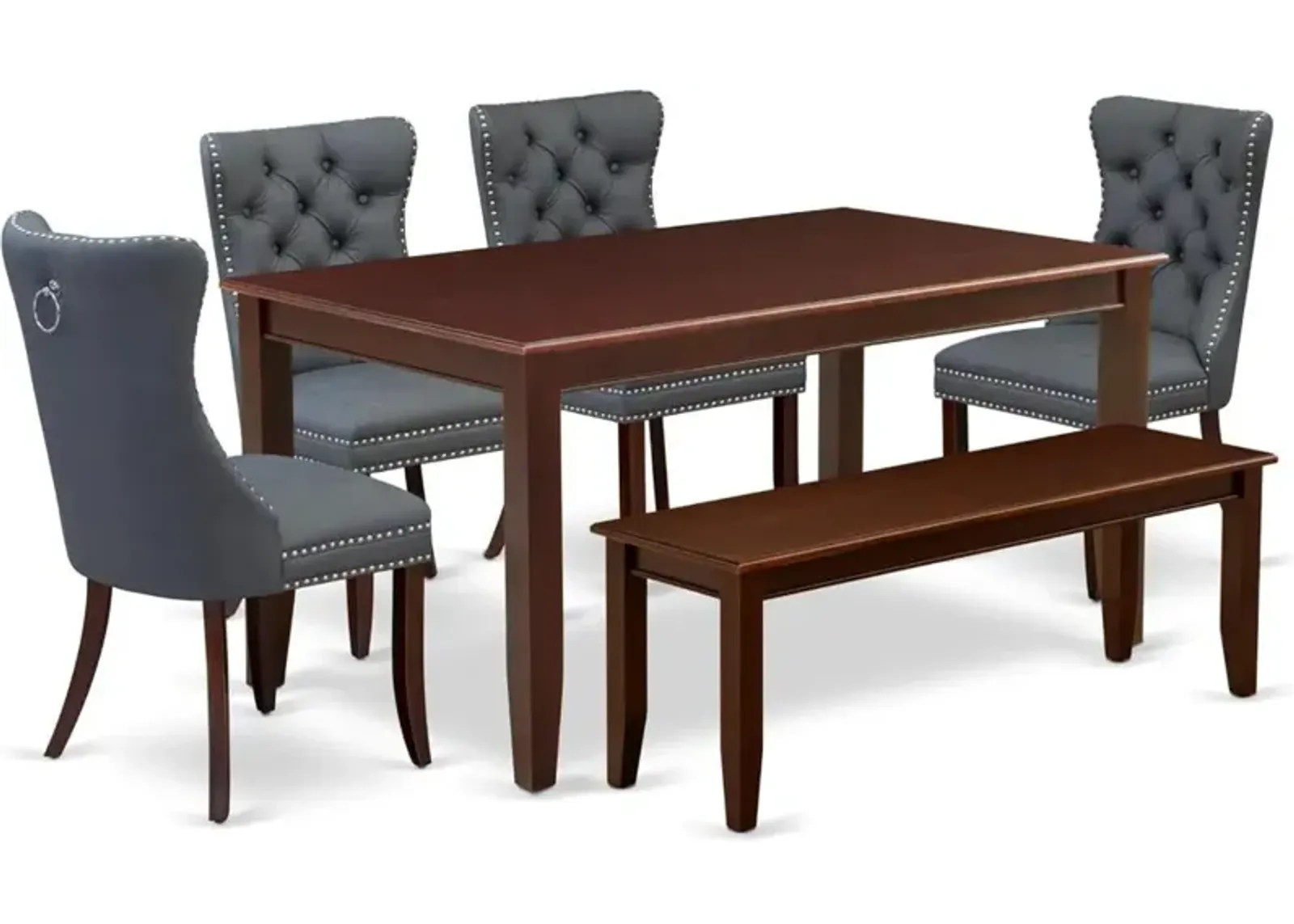 6 Piece Dining Table Set Consists of a Rectangle Kitchen Table