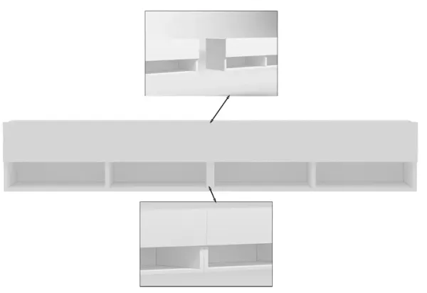 London Floating set of  Tv Stand