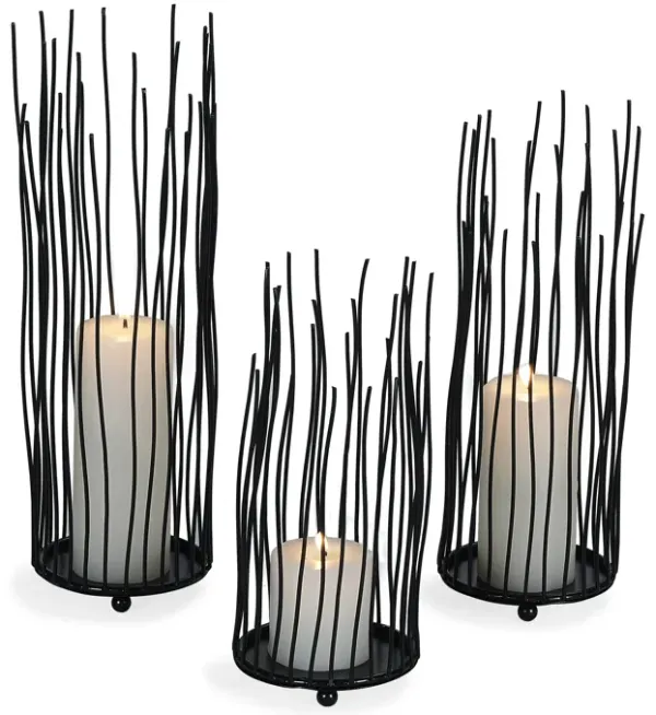 Willow Iron Candleholder 3-piece Set