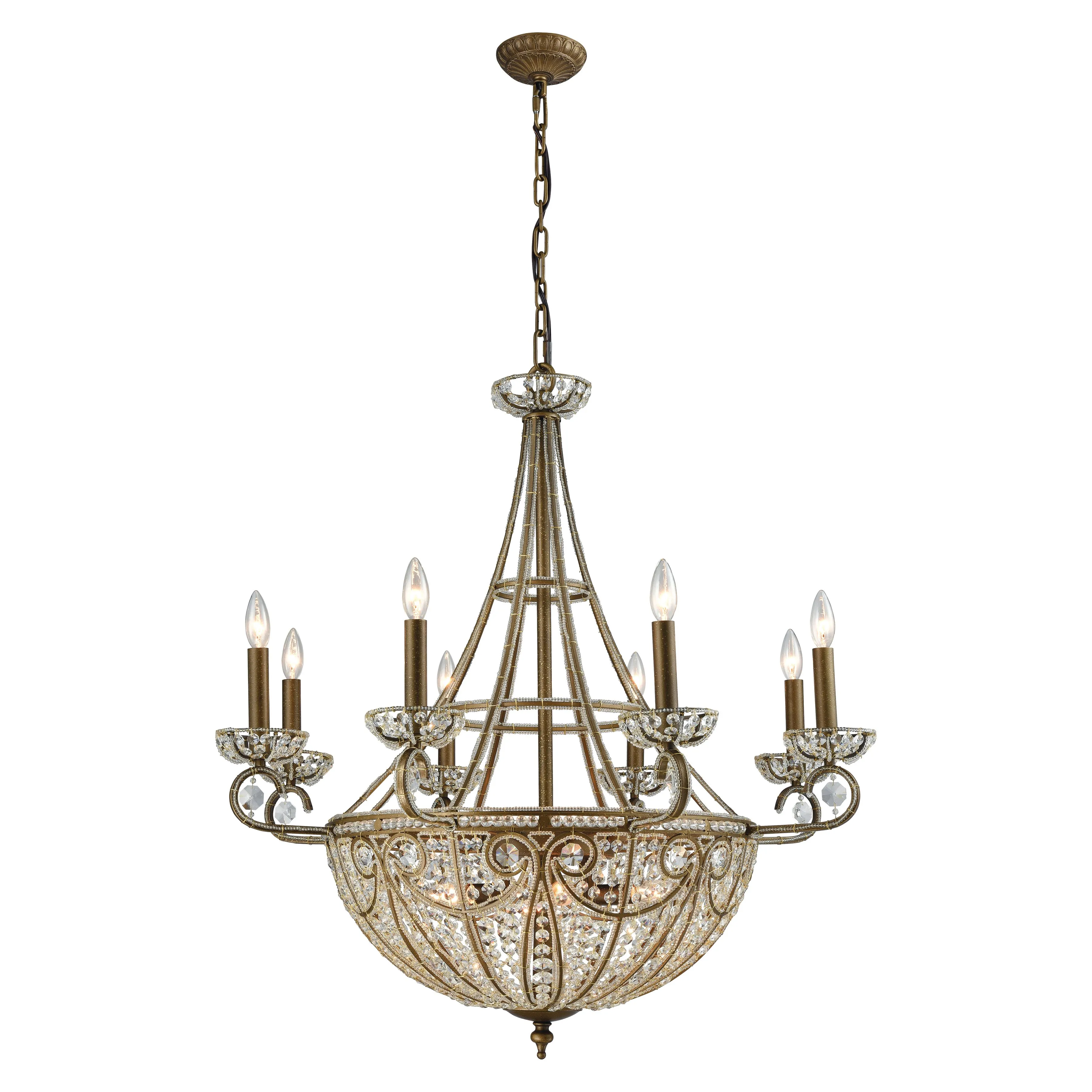 Elizabethan 35'' Wide 14-Light Chandelier