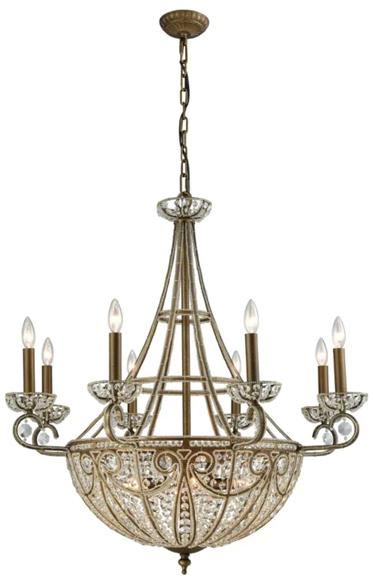 Elizabethan 35'' Wide 14-Light Chandelier