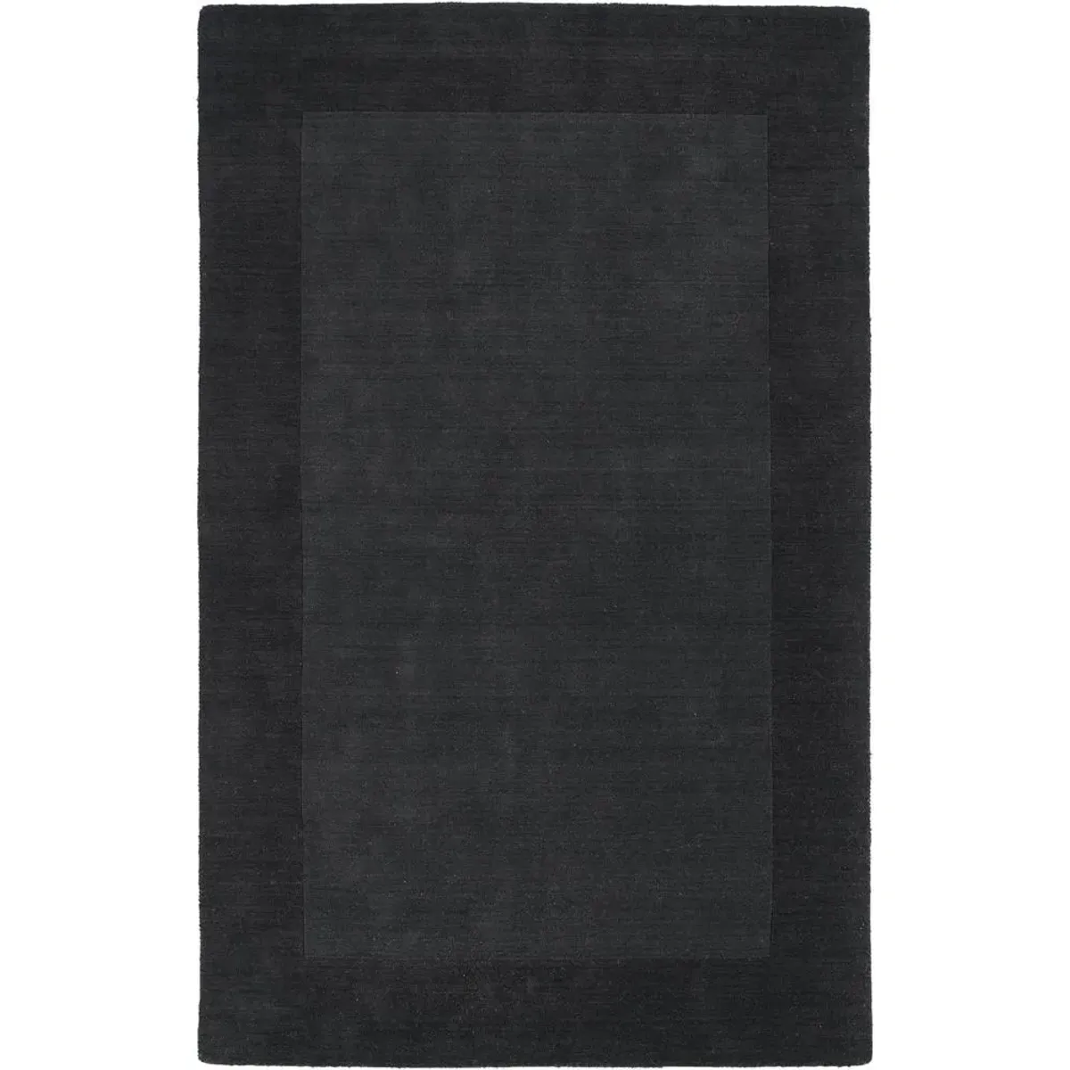 Charcoal Non-shedding Solid Floor Rug