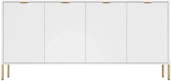 4-Door Accent Cabinet More Large Storage Cabinet