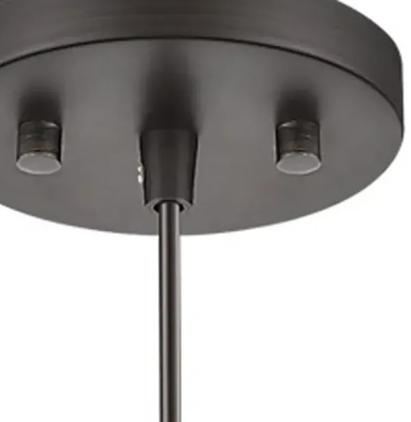 Hivvago Bronze Pendant Hanging Light with Frosted Glass Shade