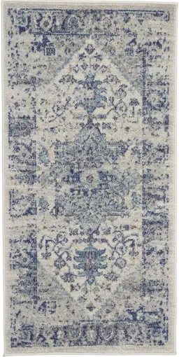 Ivory/Light Blue color
