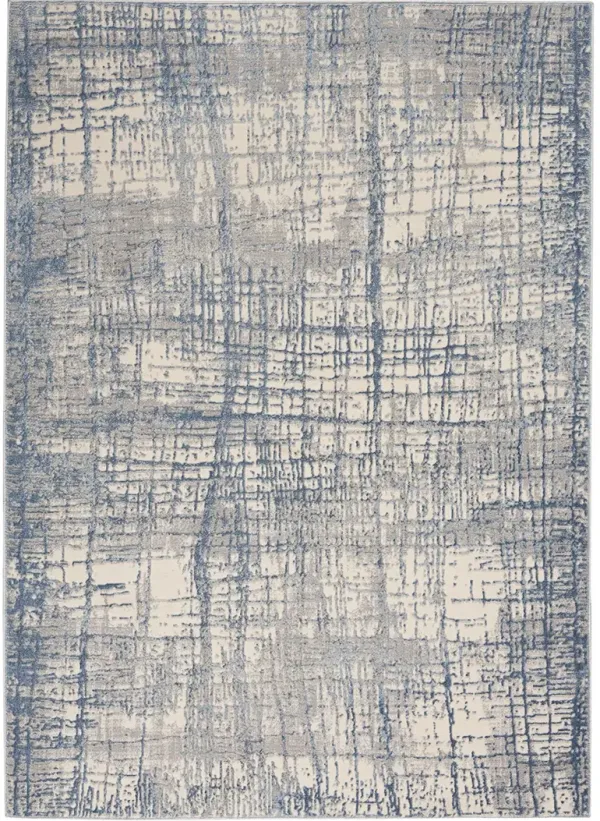 CK950 Rush CK950 Ivory/Blue 7' x 10' Rug