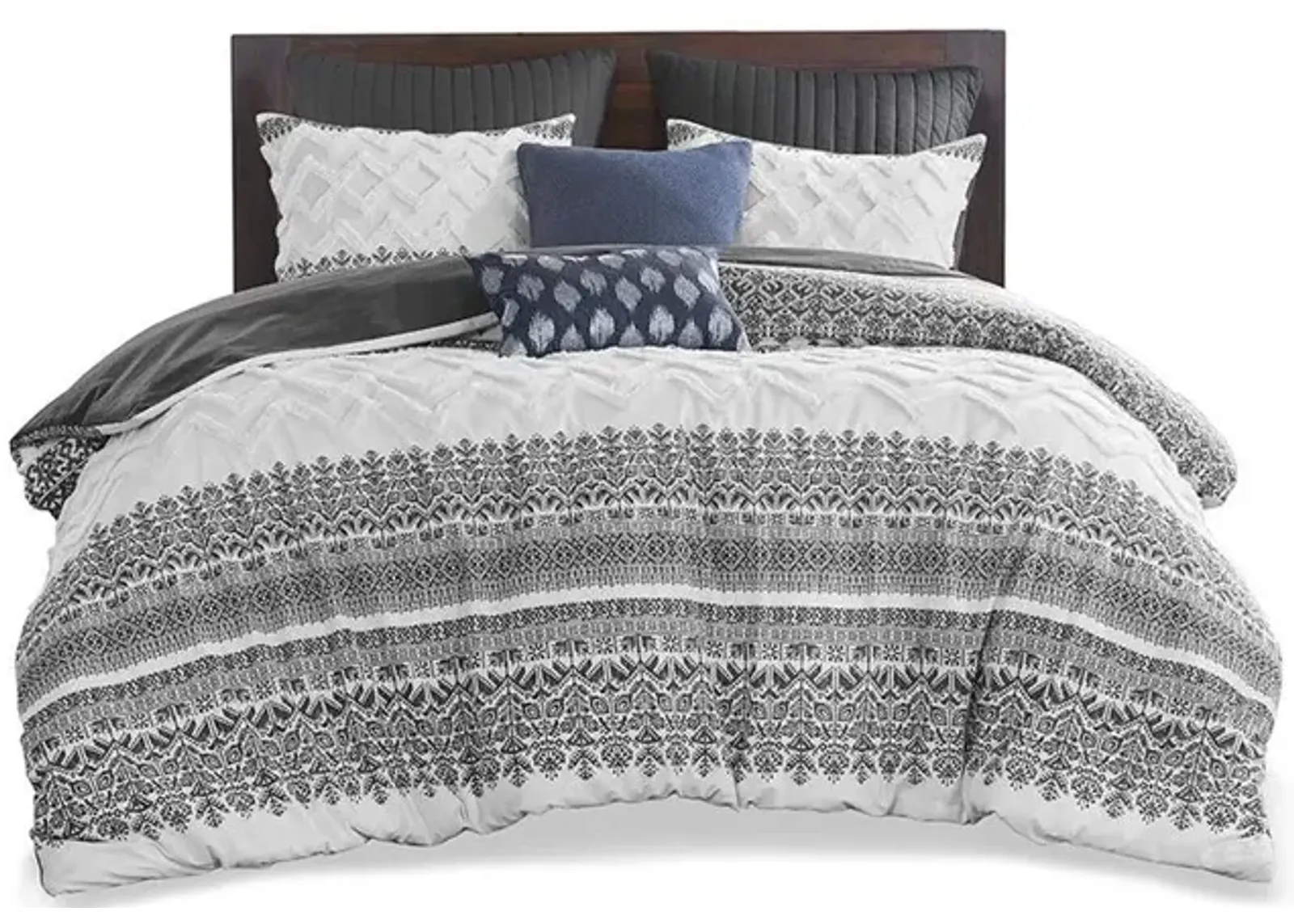 Belen Kox 3 Piece Cotton Comforter Set with Chenille Tufting, Belen Kox