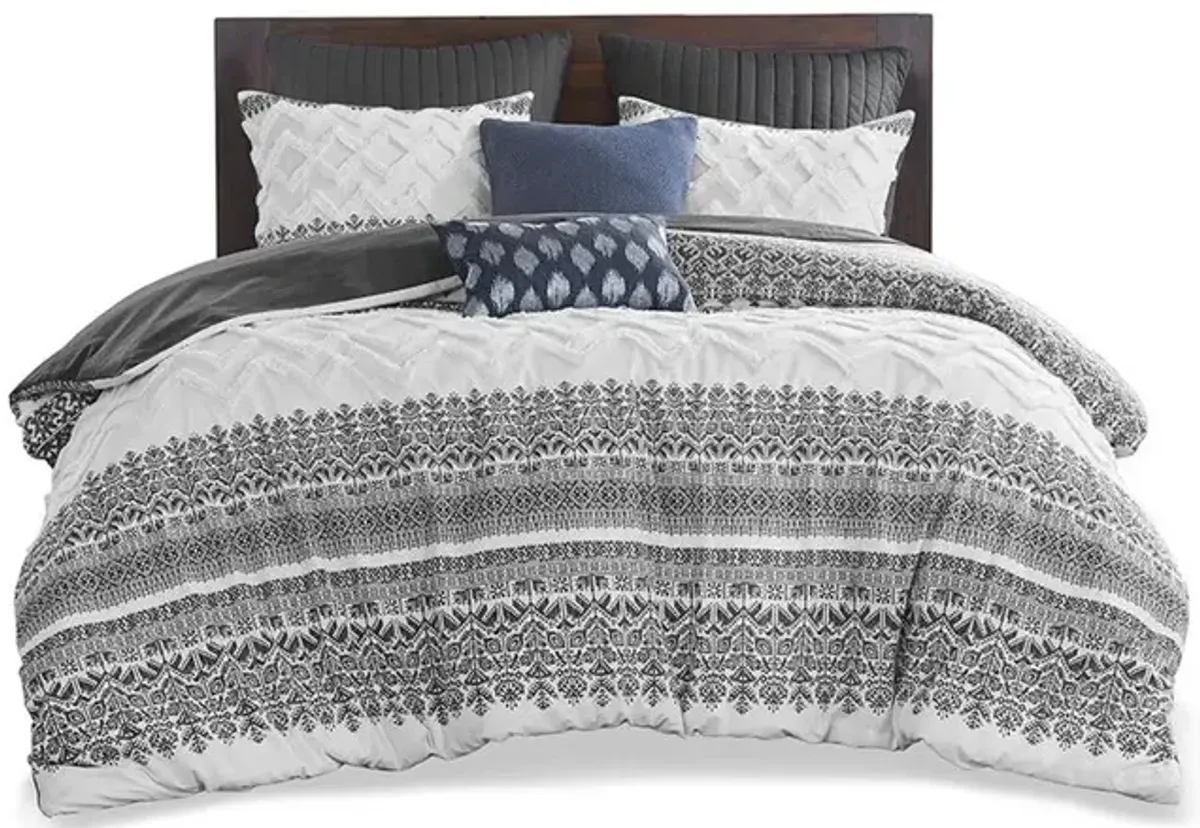 Belen Kox 3 Piece Cotton Comforter Set with Chenille Tufting, Belen Kox