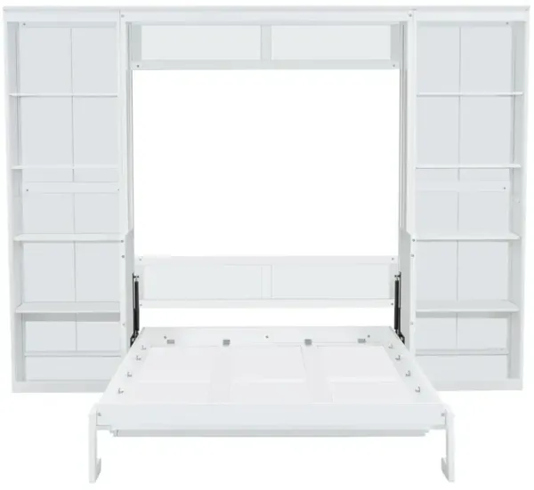 Merax Murphy Bed with Desk and Bookshelf