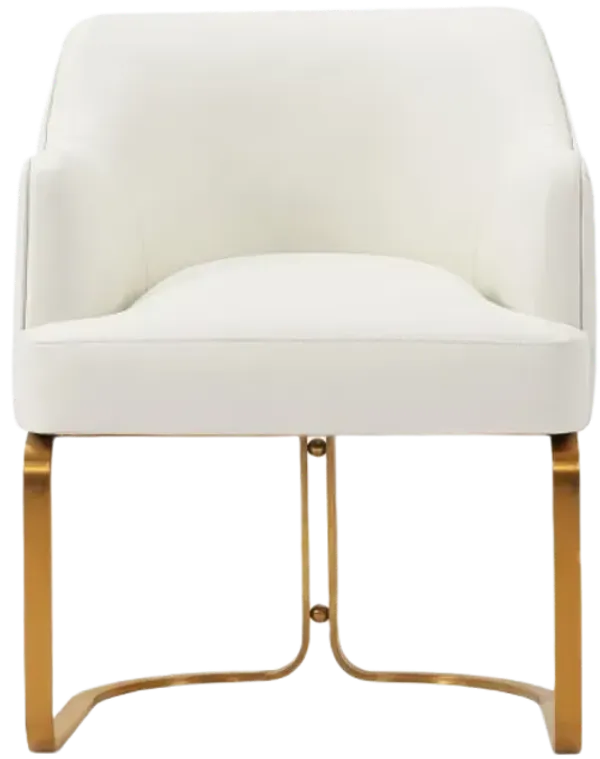Raya Cream Dining Arm Chair