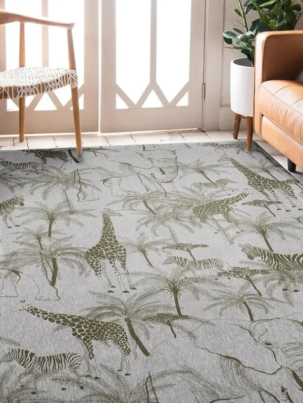 Tropics TC7 Grey 3' x 5' Rug