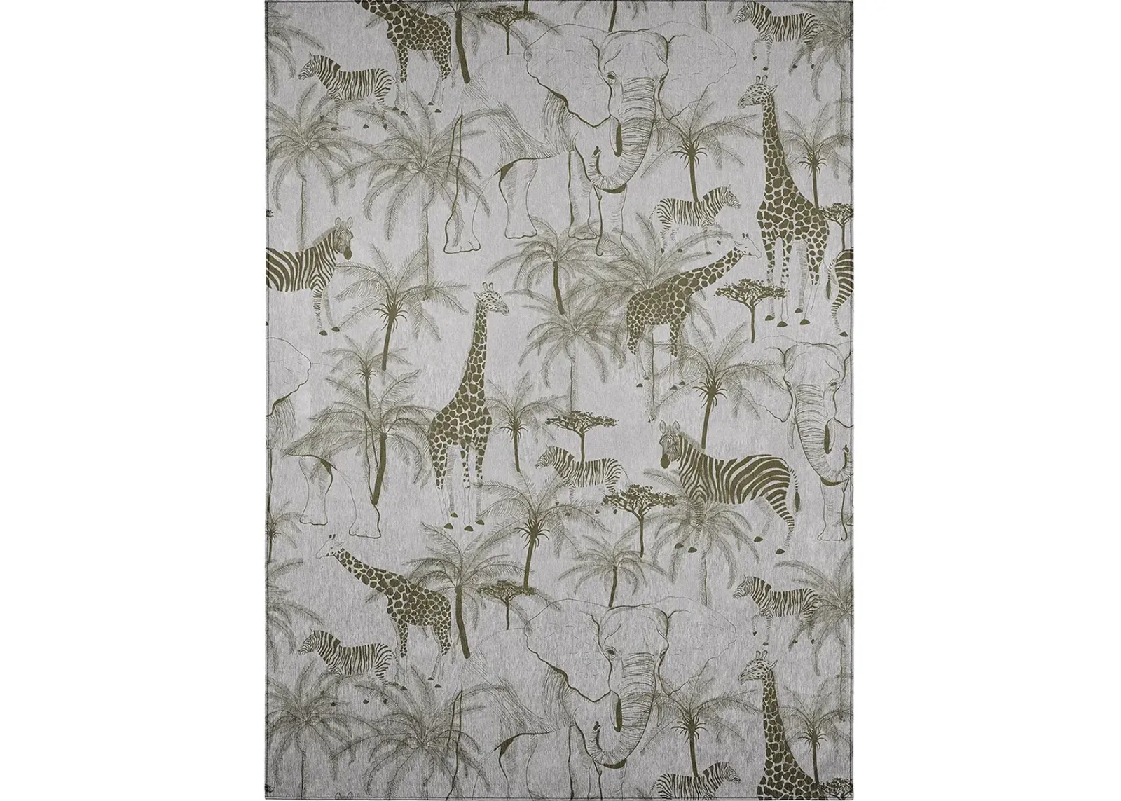 Tropics TC7 Grey 3' x 5' Rug