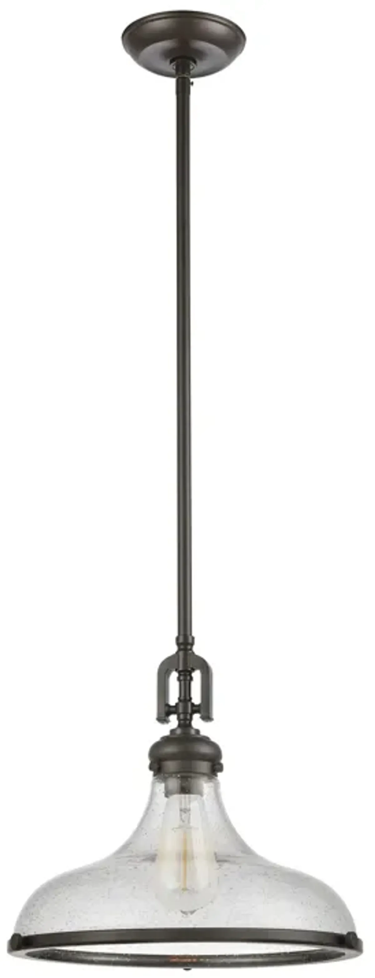 Rutherford 15'' Wide 1-Light Bronze Pendant