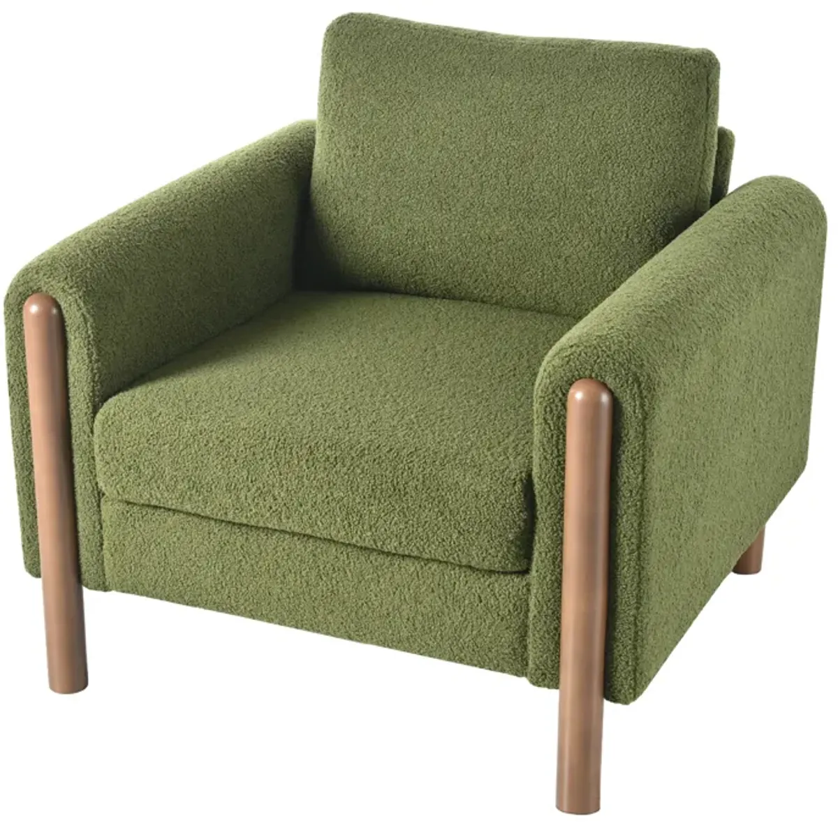 Merax Teddy Upholstered Single Sofa Accent Chair