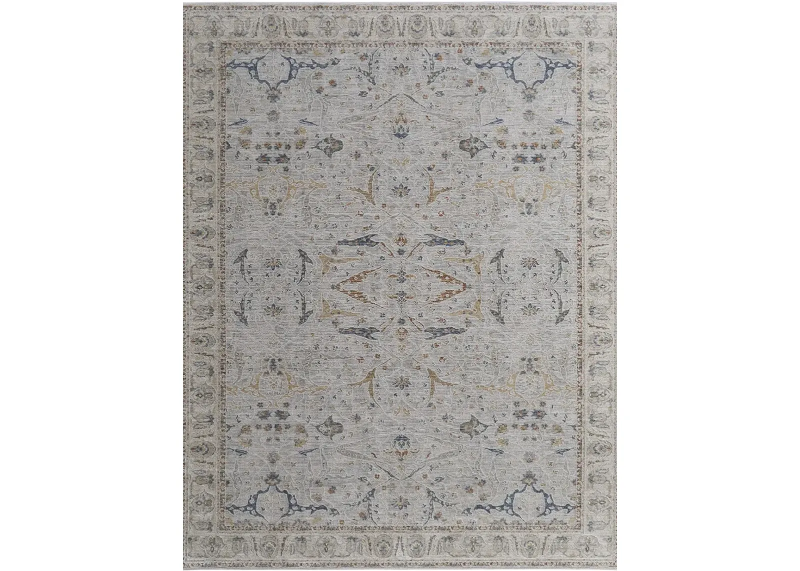 Pasha 39M4F 7'10" x 10'3" Ivory/Blue/Taupe Rug