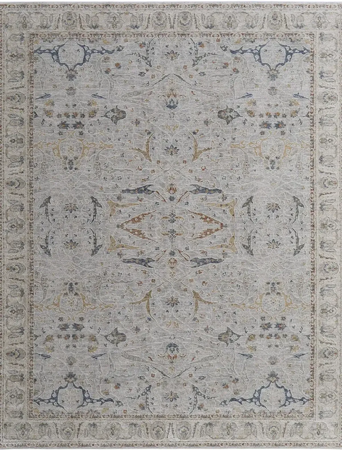 Pasha 39M4F 7'10" x 10'3" Ivory/Blue/Taupe Rug