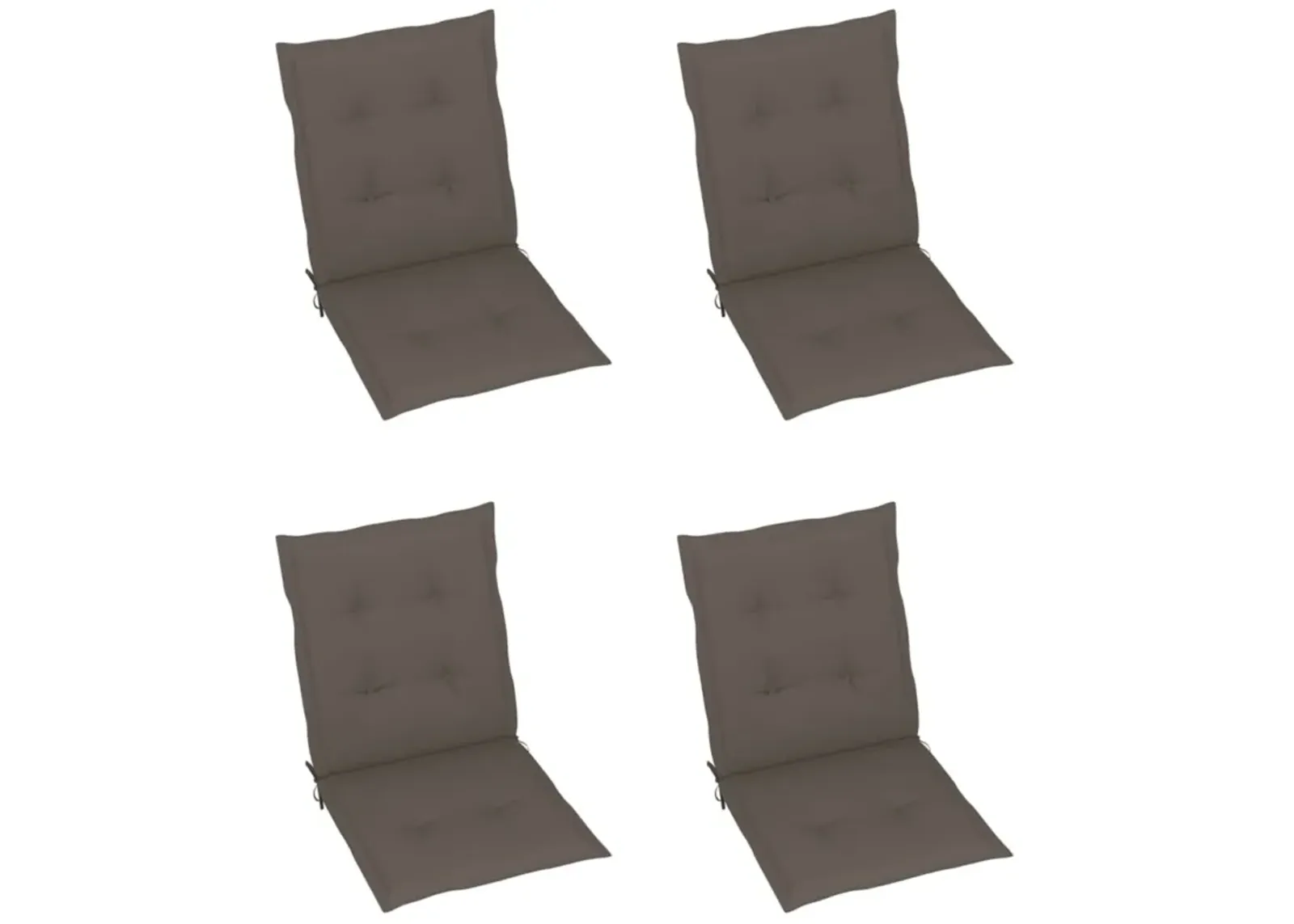 vidaXL Garden Chair Cushions 4 pcs Taupe 39.4"x19.7"x1.6"