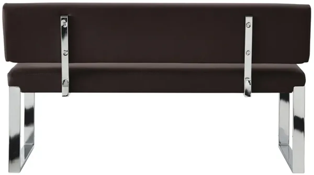 Inspired Home Anika Leather PU Bench