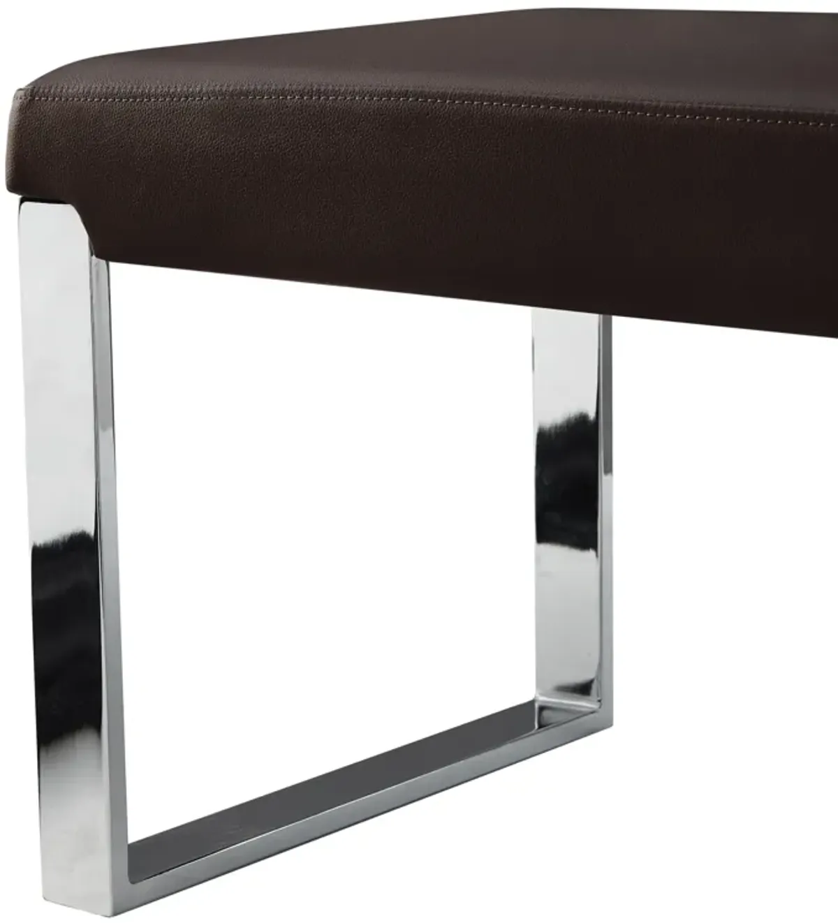 Inspired Home Anika Leather PU Bench