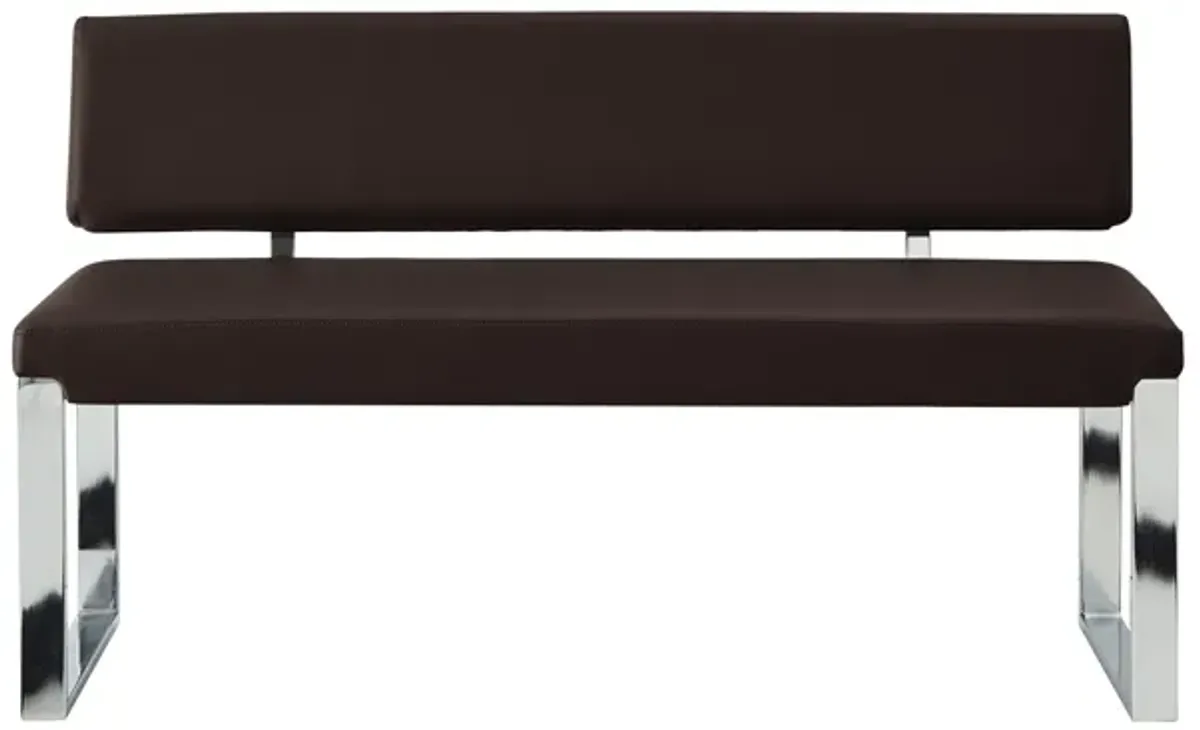 Inspired Home Anika Leather PU Bench