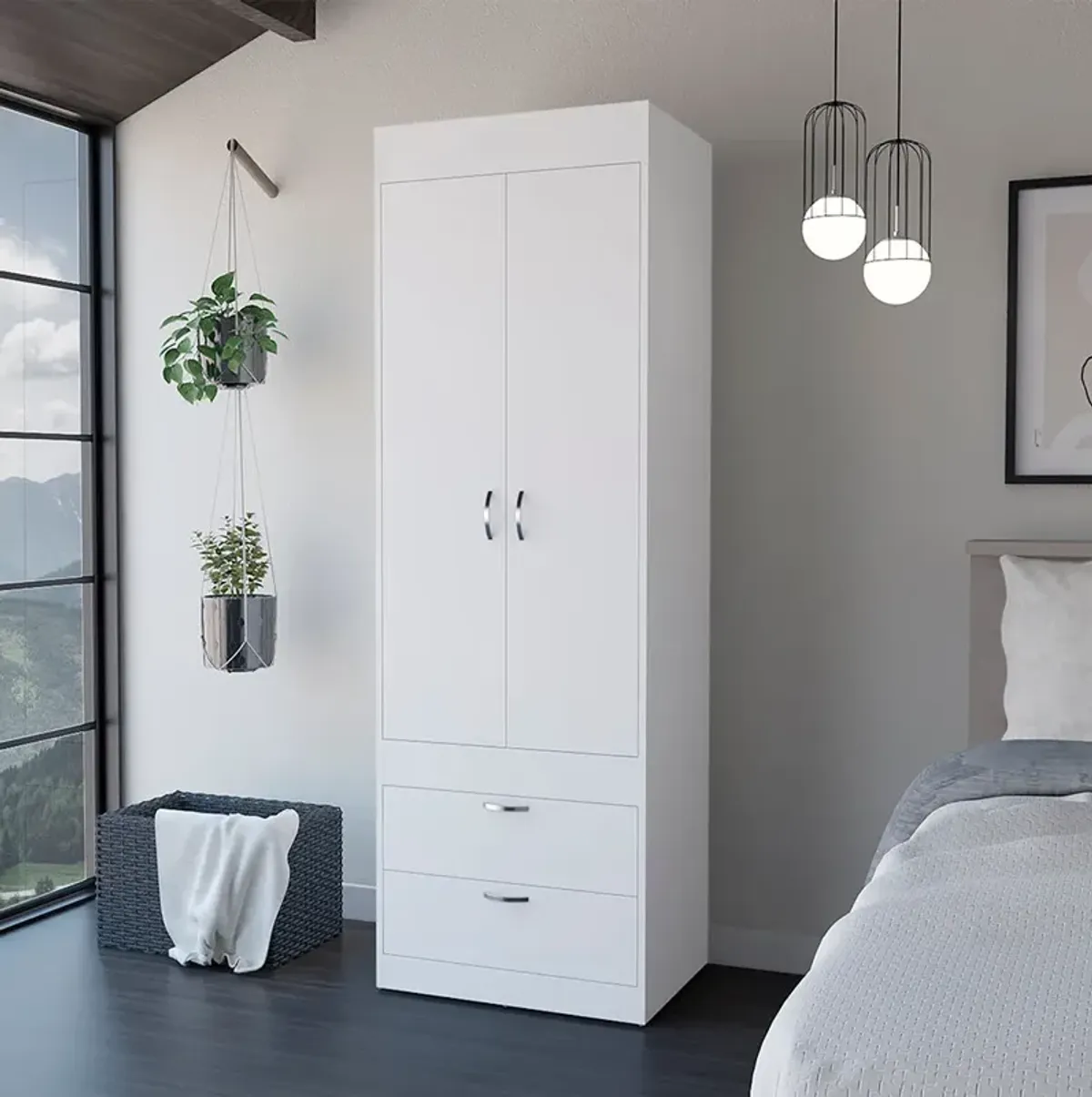 Armoire Tarento, Bedroom, White