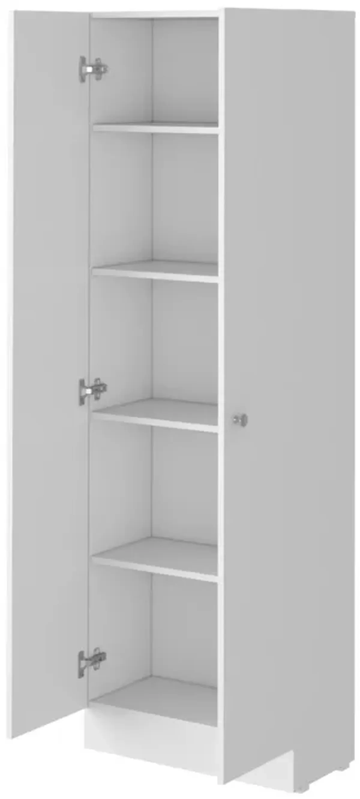 Storage Cabinet Pipestone, Double Door, White Finish