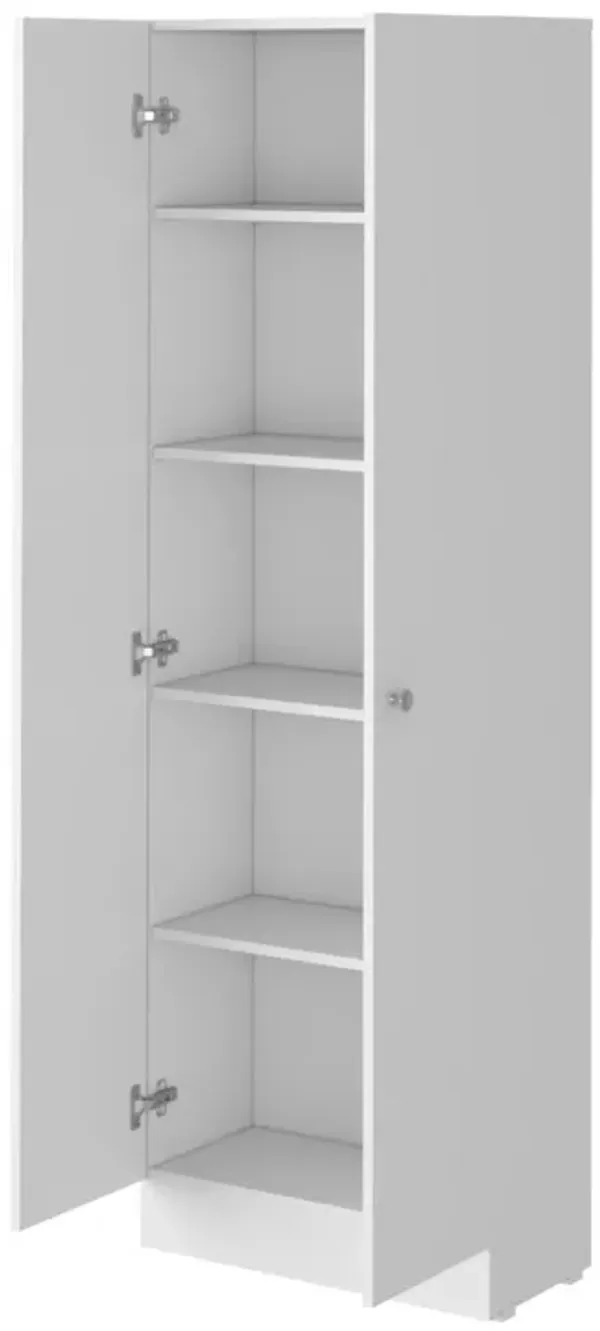 Storage Cabinet Pipestone, Double Door, White Finish