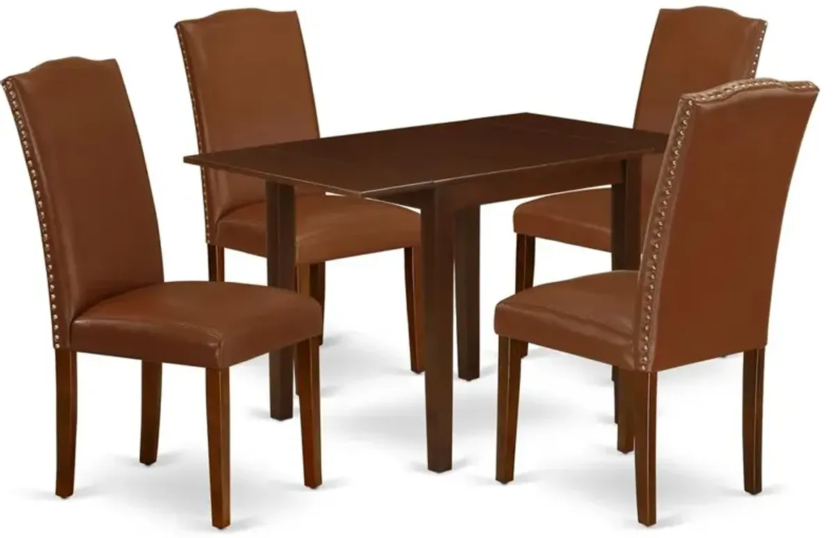 Dining Room Set Mahogany, NDEN5-MAH-66