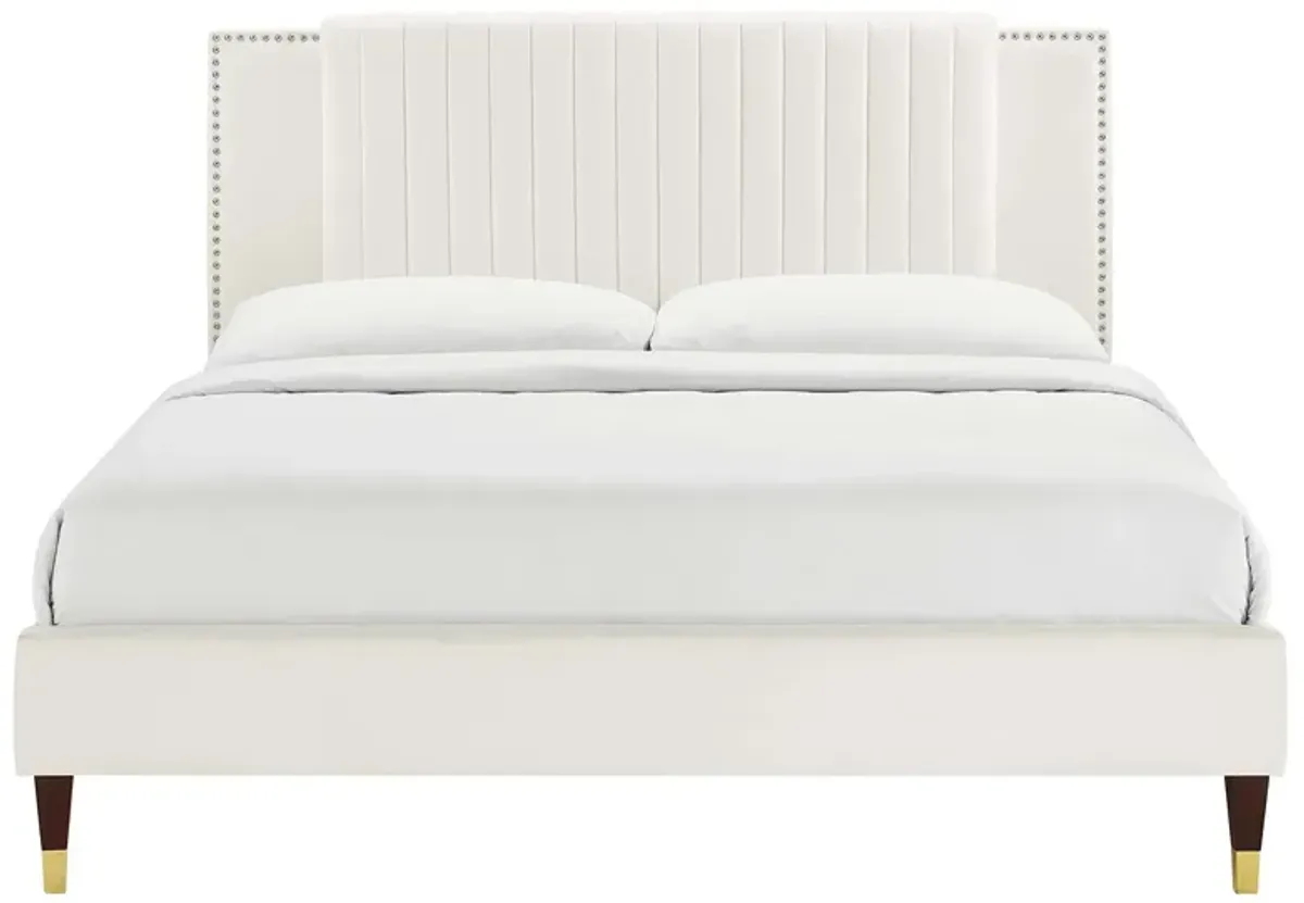 Modway - Zahra Channel Tufted Performance Velvet Twin Platform Bed