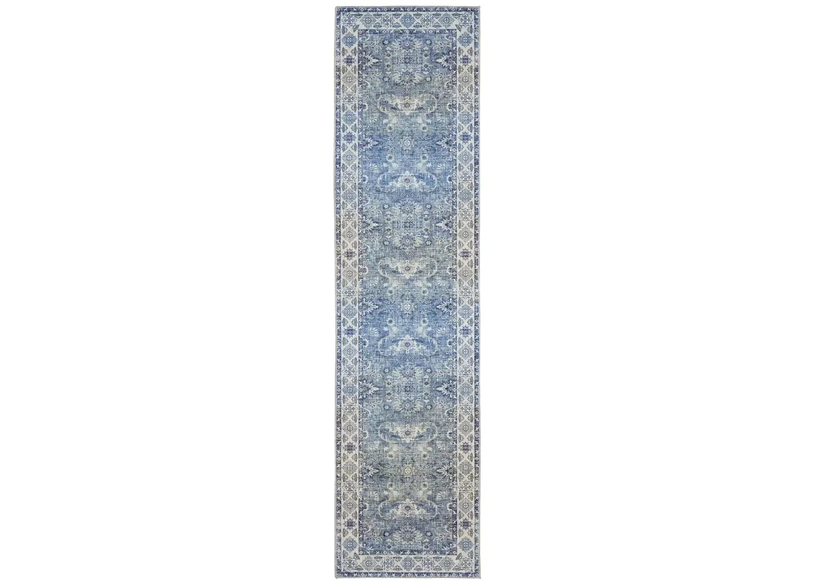 Myers Park 2' x 8' Blue Rug