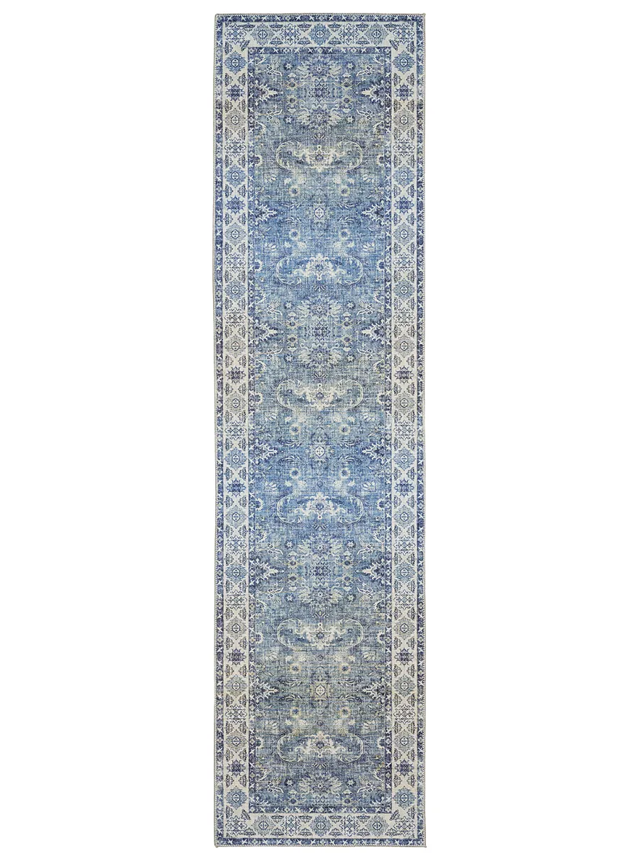 Myers Park 2' x 8' Blue Rug