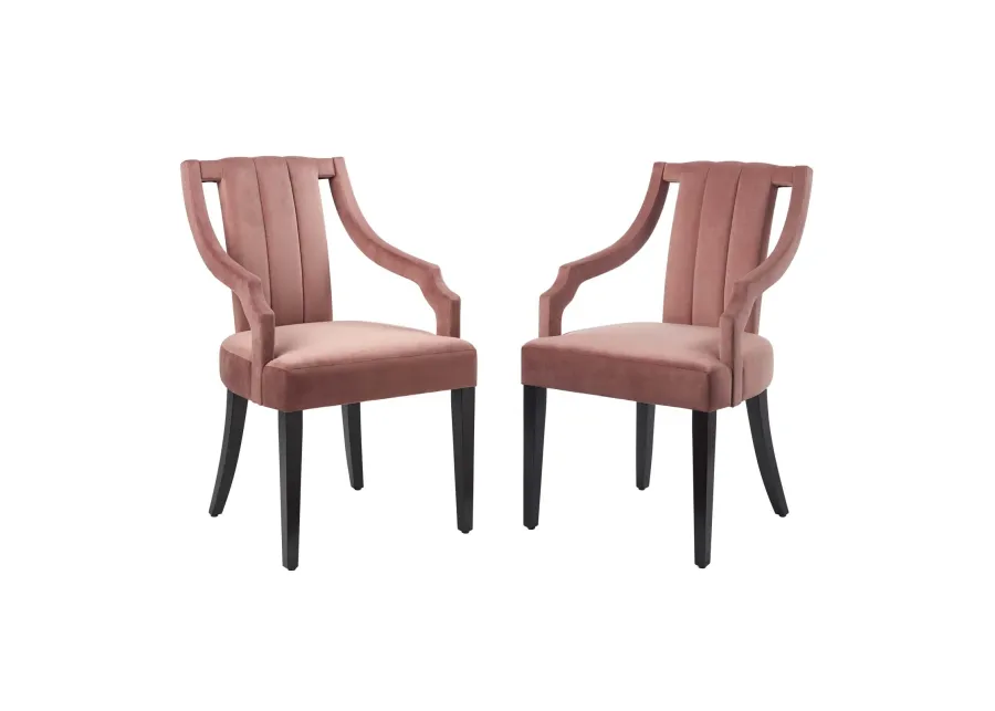 Virtue Performance Velvet Dining Chairs - Set of 2