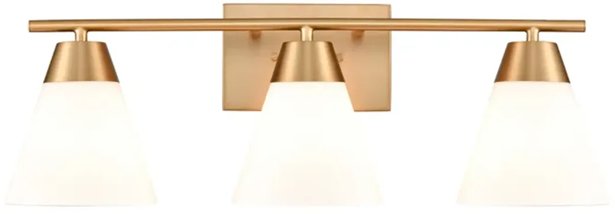 Vivica 24'' Wide 3-Light Gold Vanity Light