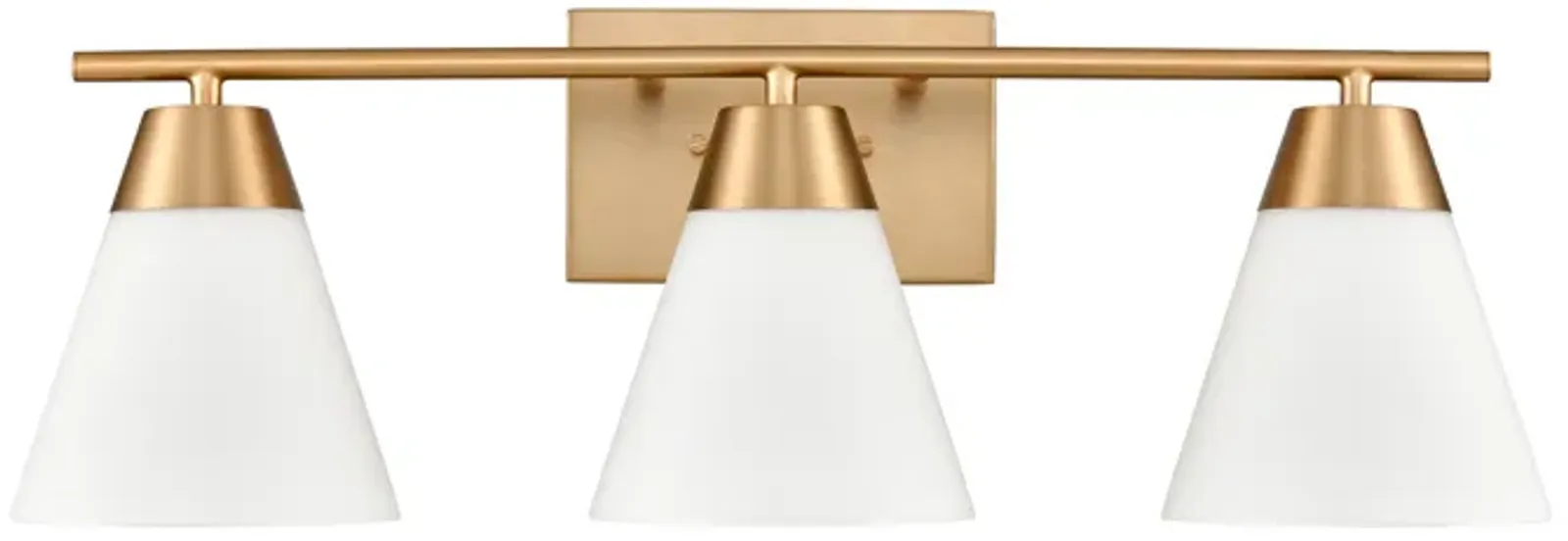 Vivica 24'' Wide 3-Light Gold Vanity Light