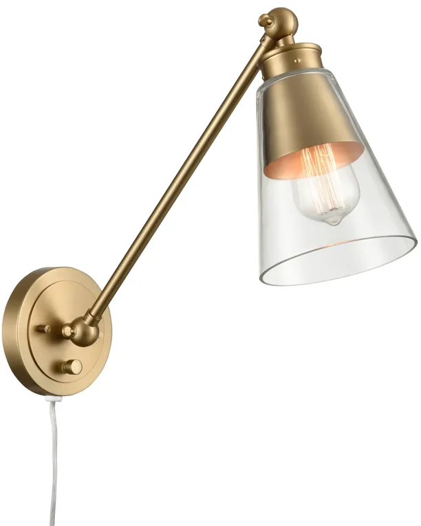 Albany 9.25" High Gold Sconce