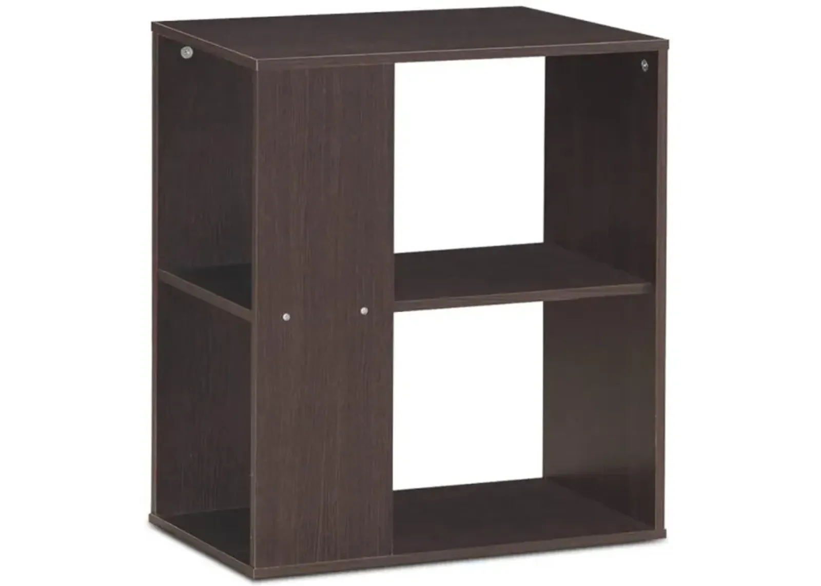 Hivvago 2-Tier Side End Table with Storage Shelves