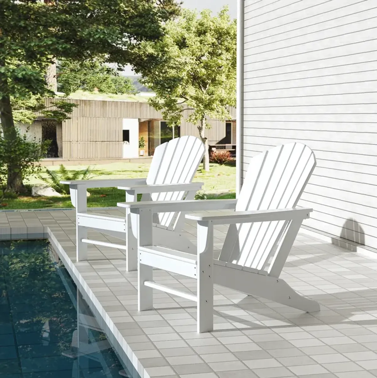 WestinTrends Outdoor Patio Adirondack Chair (Set of 2)