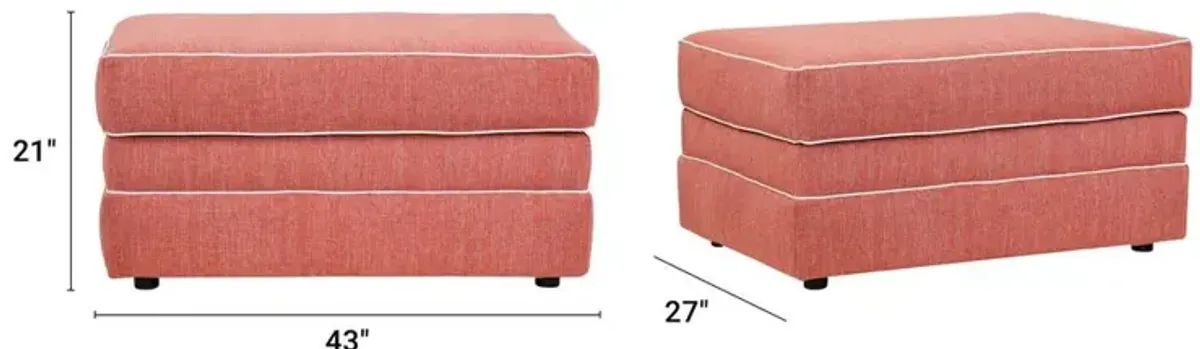 American Furniture Classics Coral Springs Model 8-080-S260C Upholstered Ottoman