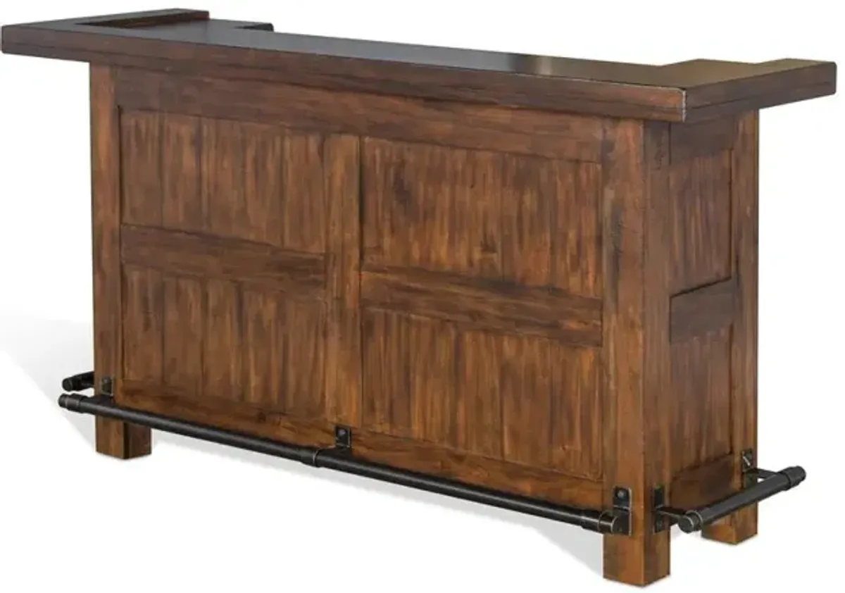 Sunny Designs 78 Farmhouse Wood Home Bar