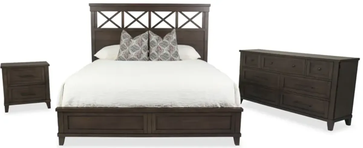 XXX's & OOO's Queen Bedroom Suite