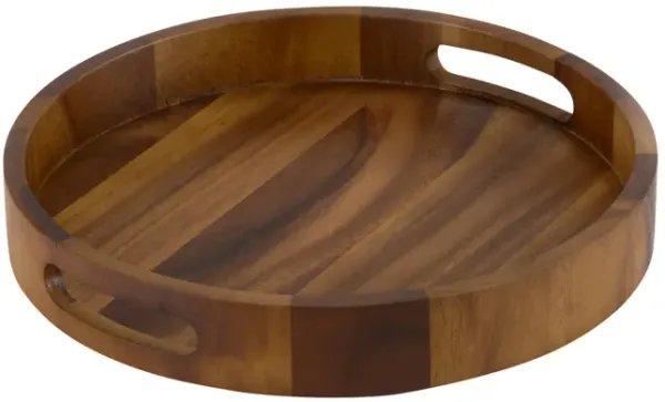 Round Serving Tray - 17" - Solid Bottom