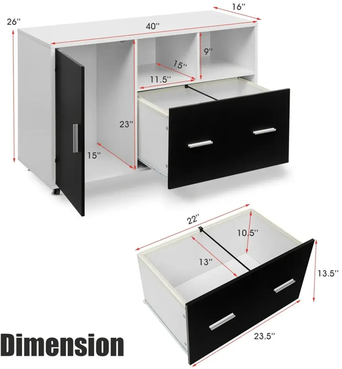 Lateral Mobile File Storage Cabinet