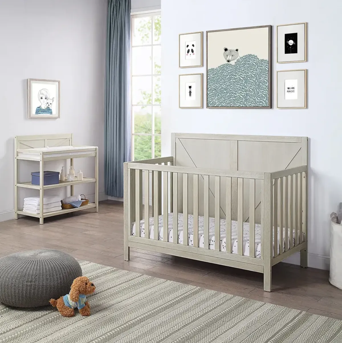 Suite Bebe Barnside Changing Table Washed Gray