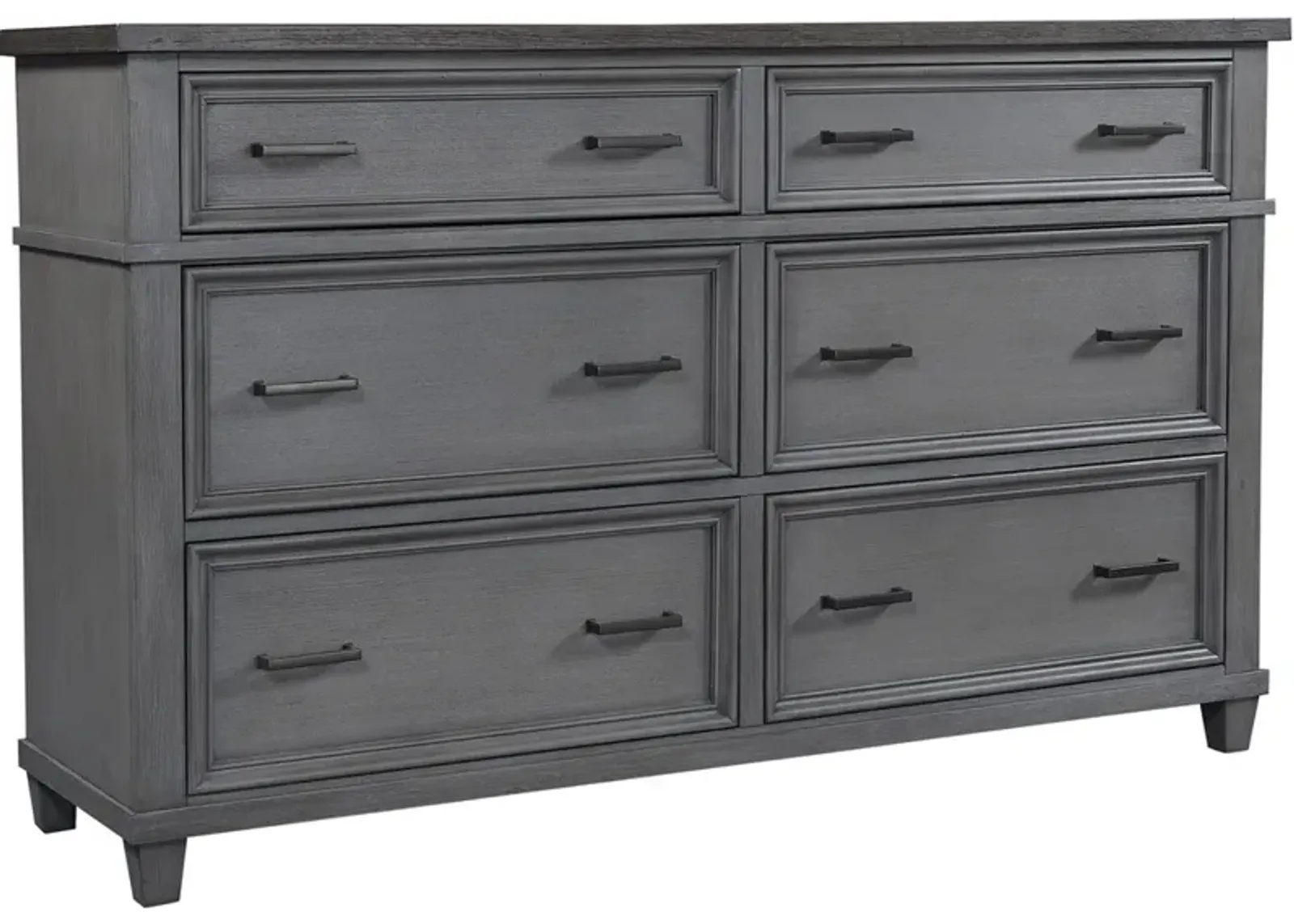 Caraway Slate 6 Drawer Dresser